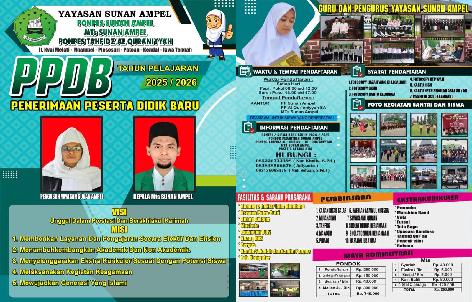 brosur ppdb mts sunan ampel 2025 I